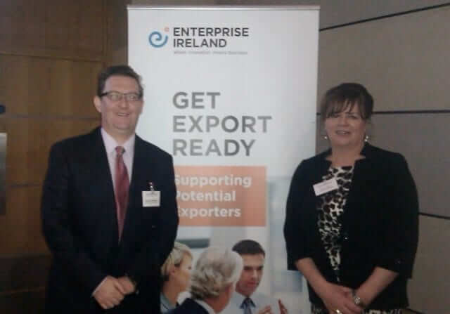 Damian with Rena Cushion from Enterprise Ireland