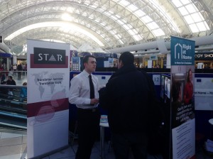 Keith discussing our sales roles at the Blanchardstown Jobs Fair