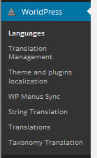 WordPress Plug-in for translation Menu