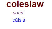 Coleslaw, Irish