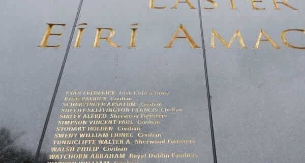 1916 Remembrance Wall unveils misspelling in Irish