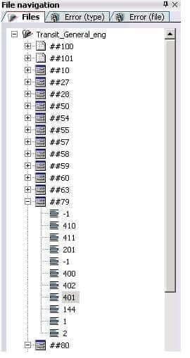 File navigation window