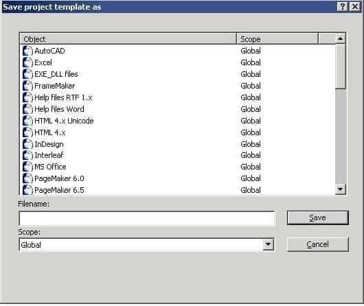 ave project template as window