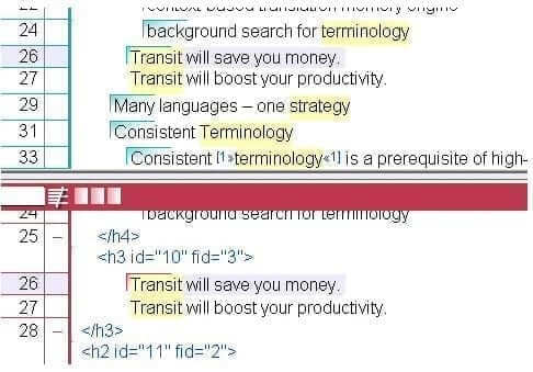 Virtual segment joining: source language situation