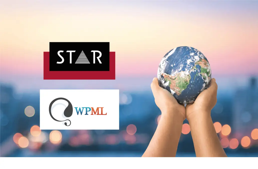 STAR and WPML Logos beside a globe